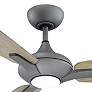 52" Modern Forms Mykonos Graphite LED Smart Ceiling Fan