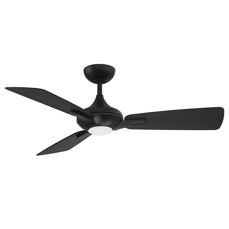 Image 2 52 inch Modern Forms Mykonos Matte Black 2700K LED Smart Ceiling Fan more views