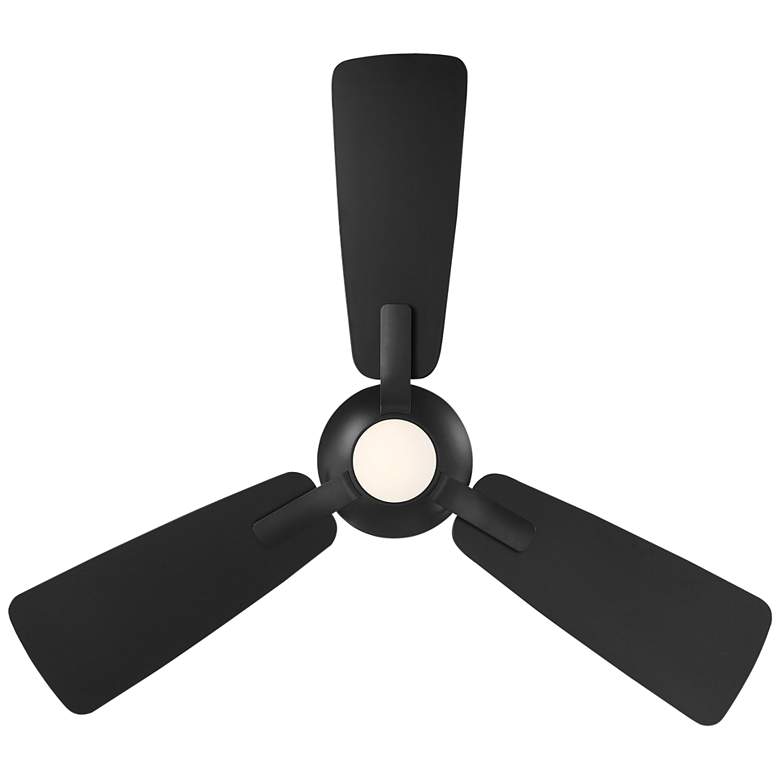 Image 4 52 inch Modern Forms Mykonos Matte Black 2700K LED Smart Ceiling Fan more views