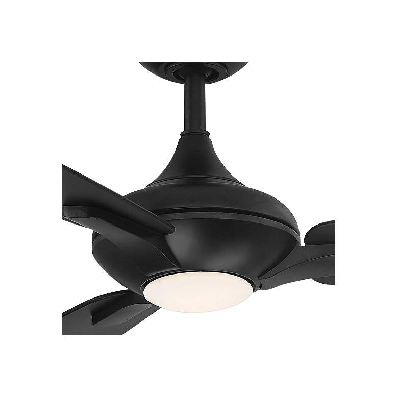 Image 2 52 inch Modern Forms Mykonos Matte Black 3500K LED Smart Ceiling Fan more views