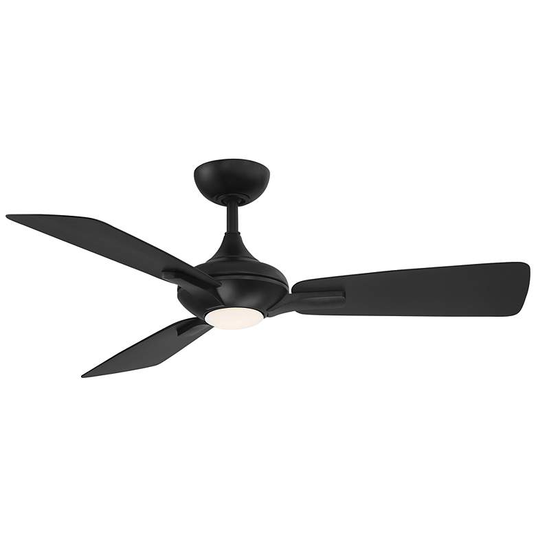Image 2 52" Modern Forms Mykonos Matte Black LED Smart Ceiling Fan