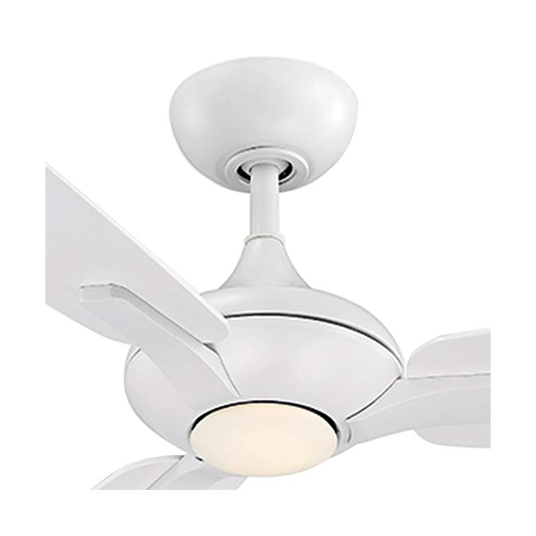 Image 2 52" Modern Forms Mykonos Matte White LED Wet Smart Ceiling Fan more views