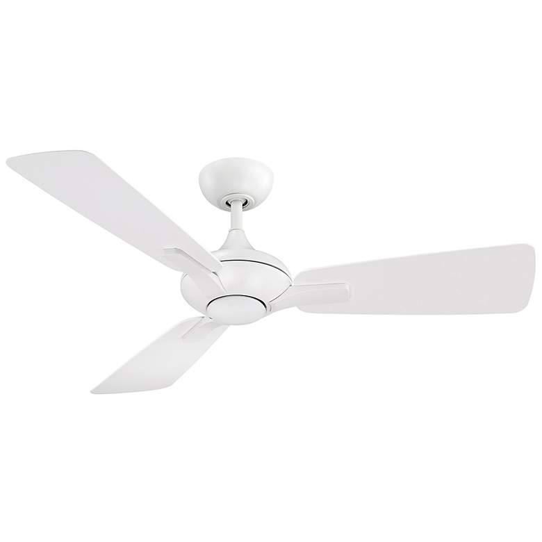Image 3 52" Modern Forms Mykonos Matte White LED Wet Smart Ceiling Fan more views