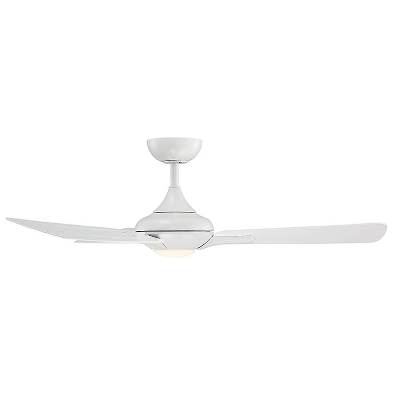Image 4 52" Modern Forms Mykonos Matte White LED Wet Smart Ceiling Fan more views