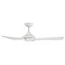 52" Modern Forms Mykonos Matte White LED Wet Smart Ceiling Fan
