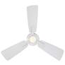 52" Modern Forms Mykonos Matte White LED Wet Smart Ceiling Fan