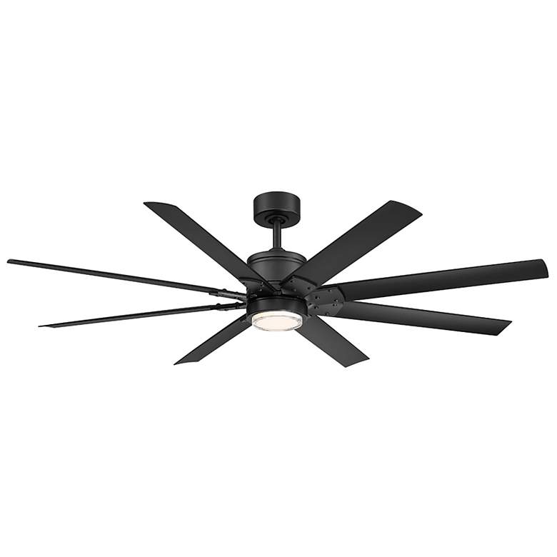 Image 1 52 inch Modern Forms Renegade Black LED Wet Rated Smart Ceiling Fan