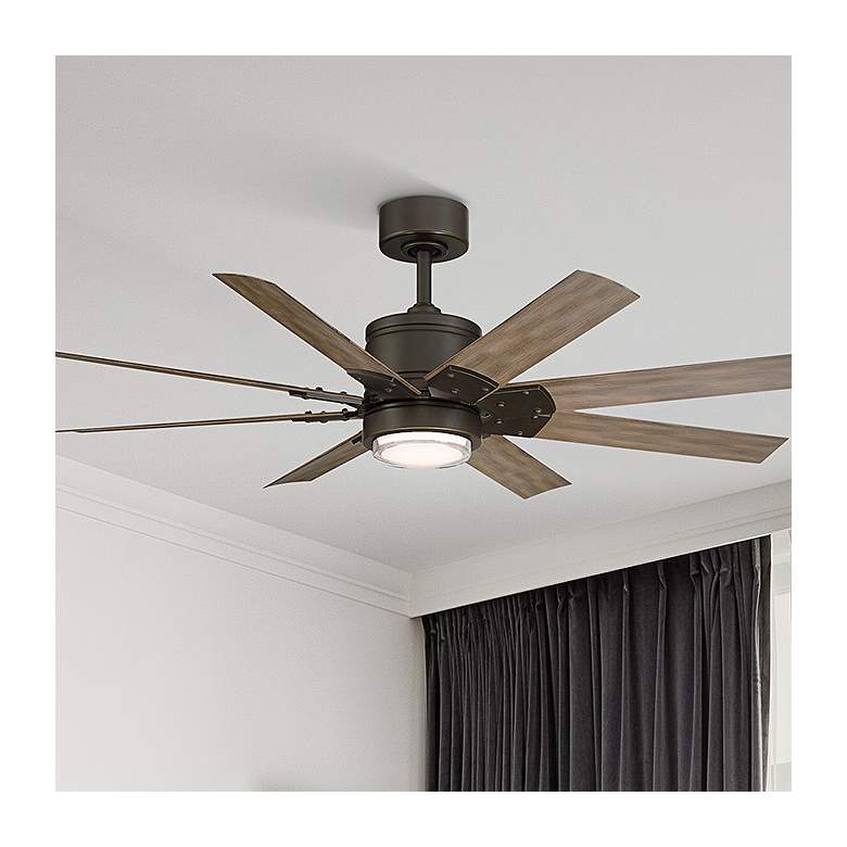 Image 2 52" Modern Forms Renegade Bronze 3500K LED Ceiling Fan