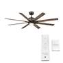 52" Modern Forms Renegade Bronze 3500K LED Ceiling Fan in scene
