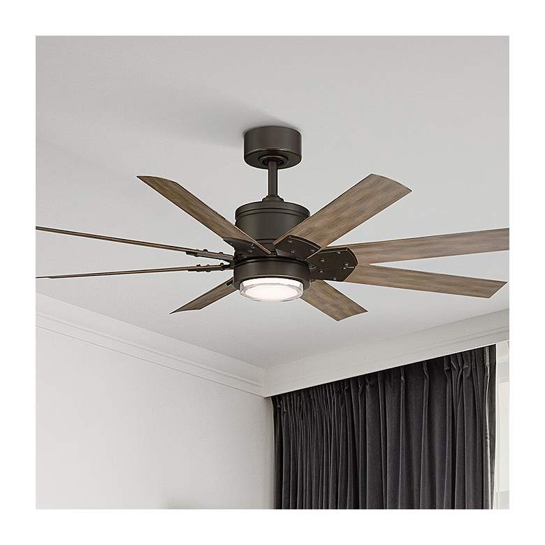 Image 2 52 inch Modern Forms Renegade Bronze 3500K LED Smart Ceiling Fan