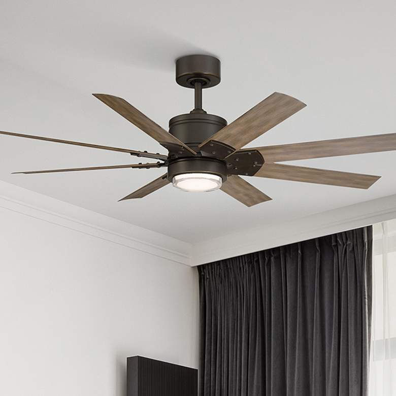Image 2 52" Modern Forms Renegade Bronze LED Smart Ceiling Fan