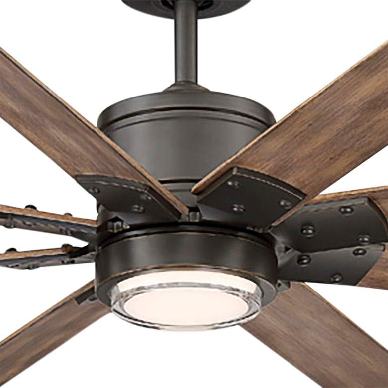 Image 3 52" Modern Forms Renegade Bronze LED Wet Rated Smart Ceiling Fan more views