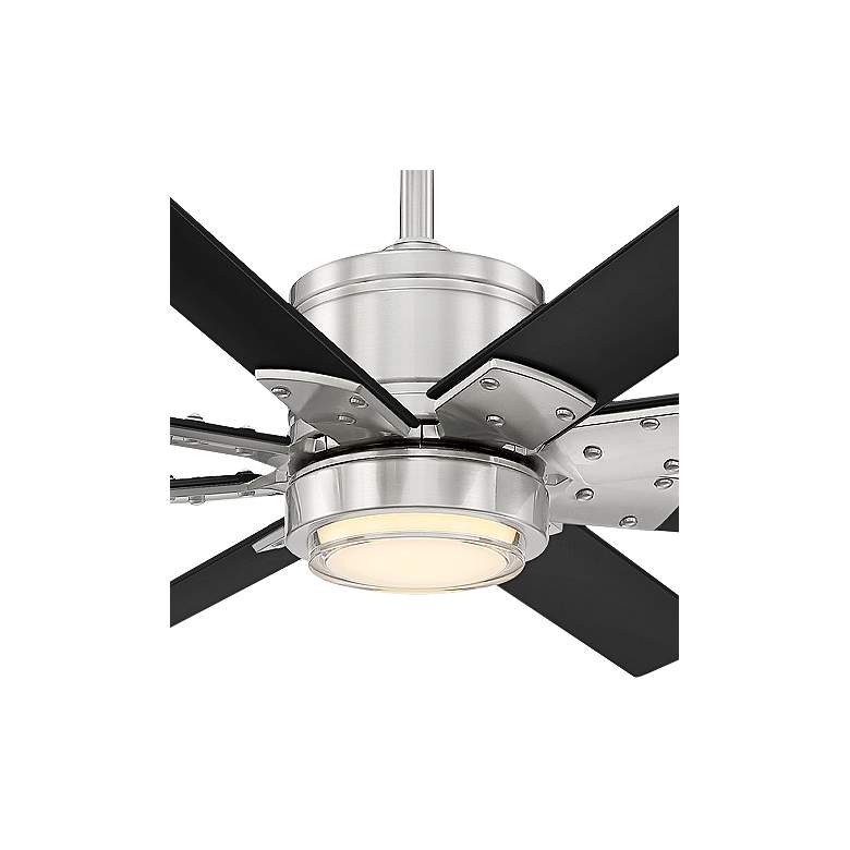 Image 2 52 inch Modern Forms Renegade Brushed Nickel 2700K LED Smart Ceiling Fan more views