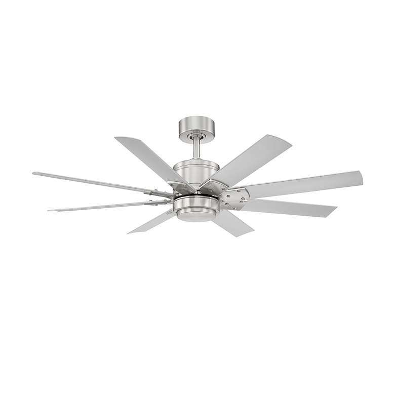 Image 3 52" Modern Forms Renegade Brushed Nickel 2700K LED Smart Ceiling Fan more views