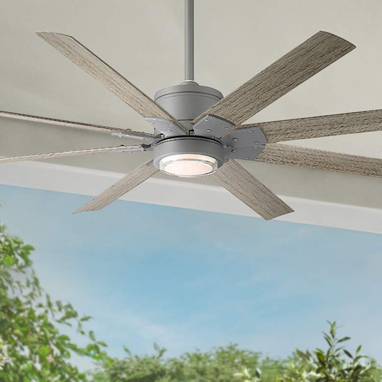 Image 1 52 inch Modern Forms Renegade Graphite 2700K LED Smart Ceiling Fan