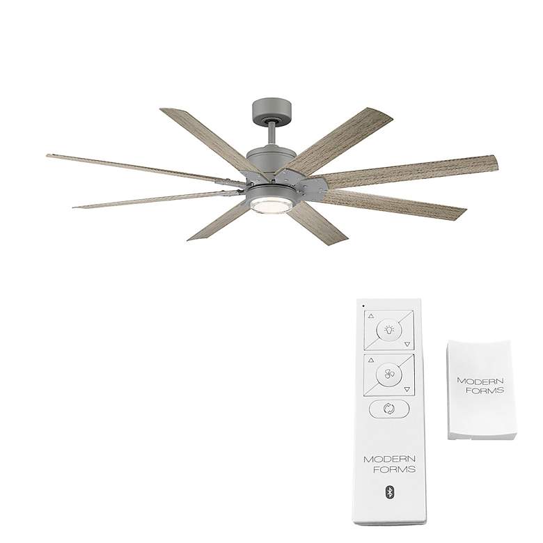 Image 7 52 inch Modern Forms Renegade Graphite 2700K LED Smart Ceiling Fan more views