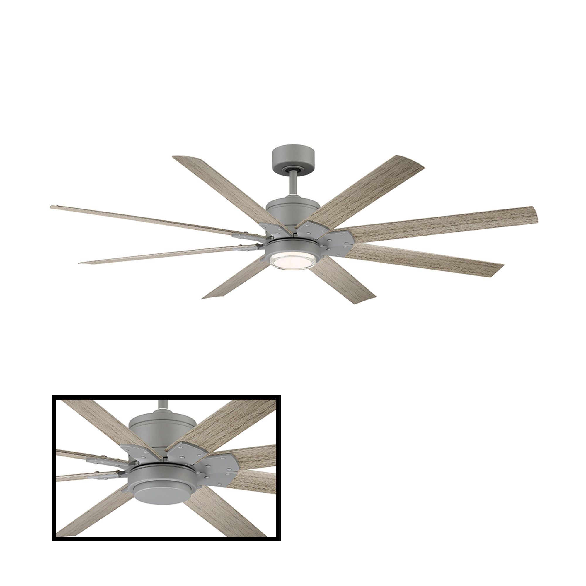 Image 2 52" Modern Forms Renegade Graphite 3500K LED Smart Fan Made to Order more views