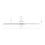 7_52" Modern Forms Renegade Graphite LED Smart Ceiling Fan more views
