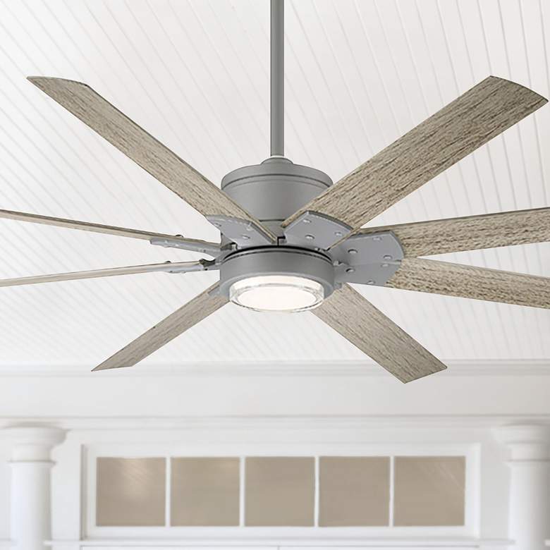Image 1 52" Modern Forms Renegade Graphite LED Wet Rated Smart Ceiling Fan