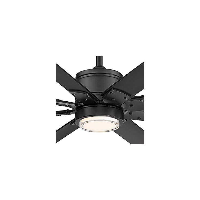 Image 4 52 inch Modern Forms Renegade Matte Black 2700K LED Smart Ceiling Fan more views