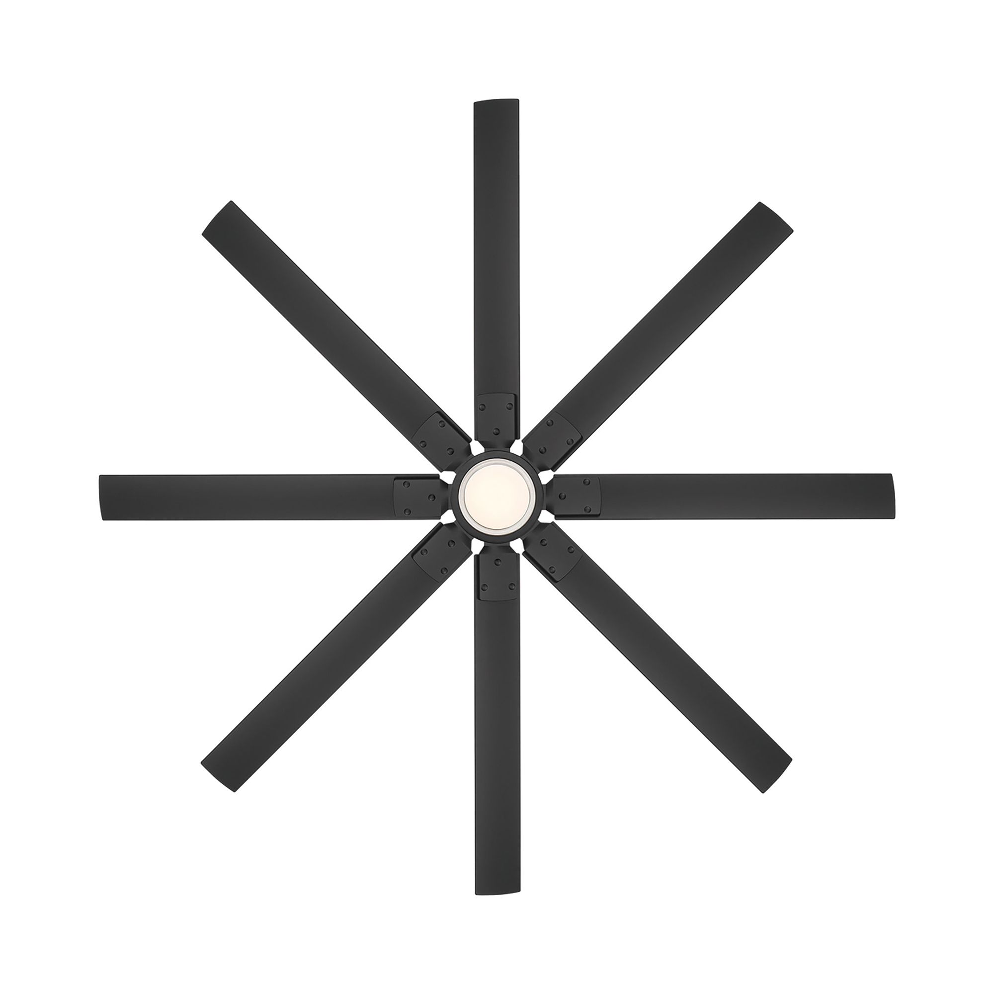 52" Modern Forms Renegade Matte Black LED Ceiling Fan - Made to Order in scene