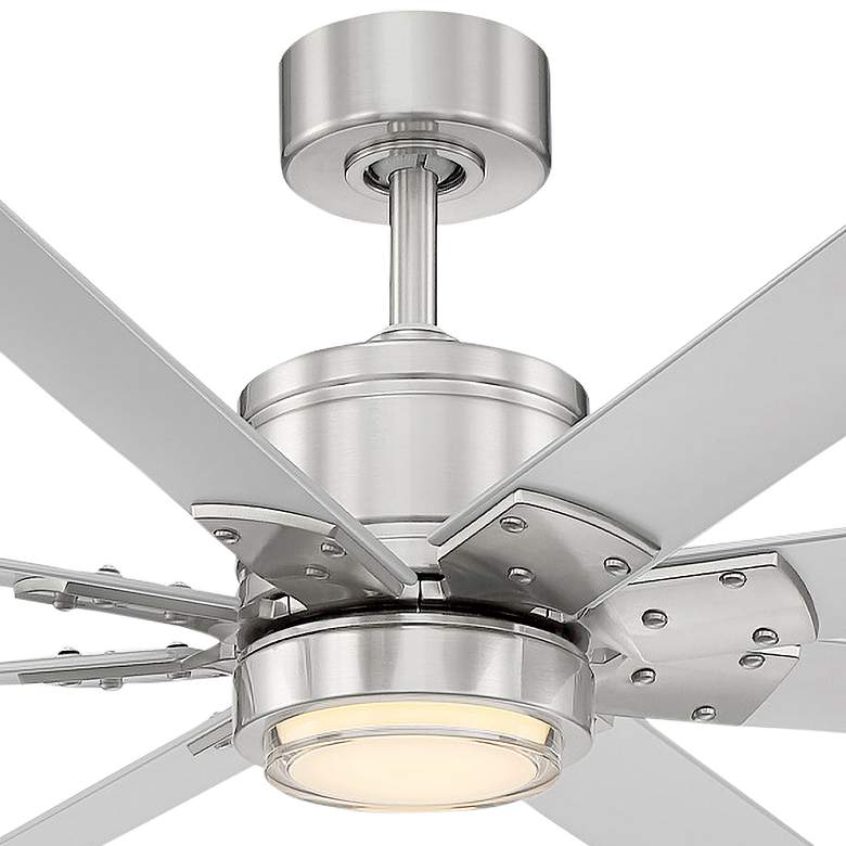 Image 2 52 inch Modern Forms Renegade Nickel LED Wet Rated Smart Ceiling Fan more views