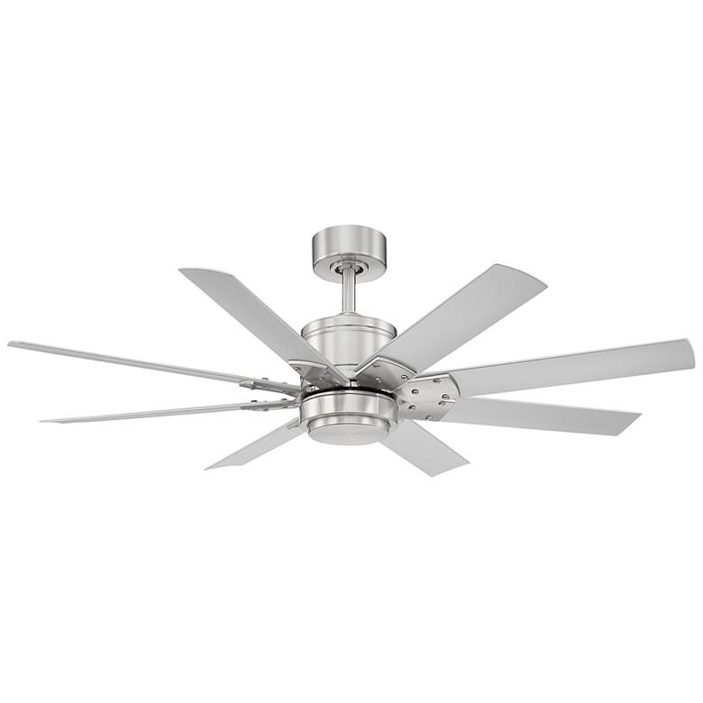 Image 3 52 inch Modern Forms Renegade Nickel LED Wet Rated Smart Ceiling Fan more views