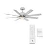52" Modern Forms Renegade Nickel LED Wet Rated Smart Ceiling Fan