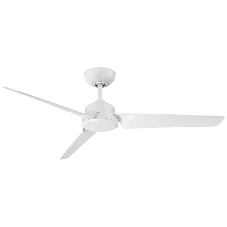 Image 2 52" Modern Forms Roboto Matte White Wet Rated Smart Ceiling Fan