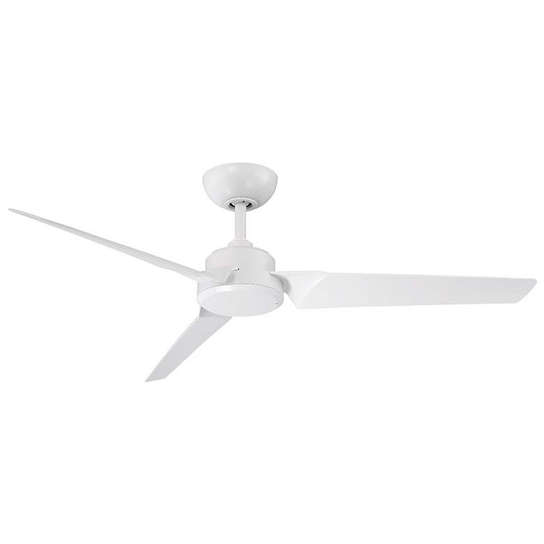 Image 2 52" Modern Forms Roboto Matte White Wet Rated Smart Ceiling Fan
