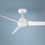 52" Modern Forms Roboto Matte White Wet Rated Smart Ceiling Fan