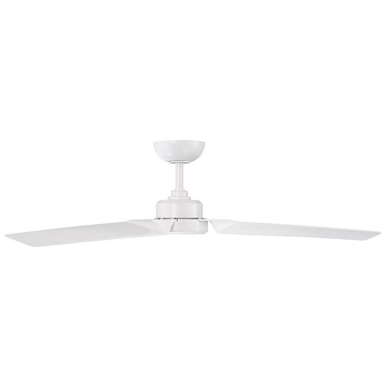 Image 3 52" Modern Forms Roboto Matte White Wet Rated Smart Ceiling Fan more views