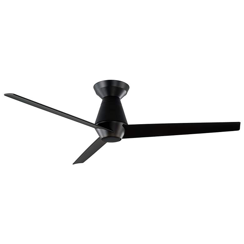 Image 4 52" Modern Forms Slim Black 3000K LED Smart Outdoor Flush Ceiling Fan more views