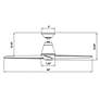 4_52" Modern Forms Slim White 3500K LED Smart Indoor/Outdoor Ceiling Fan more views