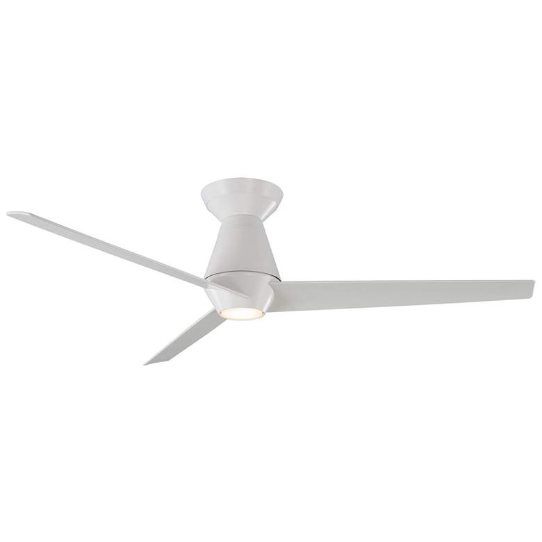 Image 1 52 inch Modern Forms Slim White LED Smart Flush Ceiling Fan
