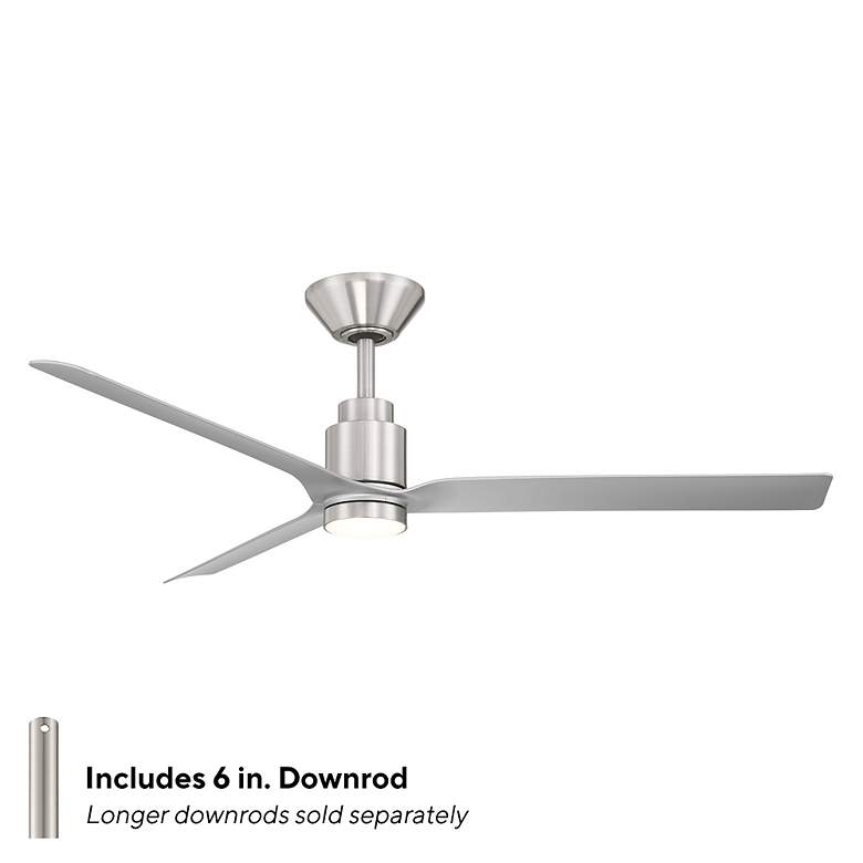 Image 7 52" Modern Forms Smooth 3-Blade Smart Ceiling Fan more views