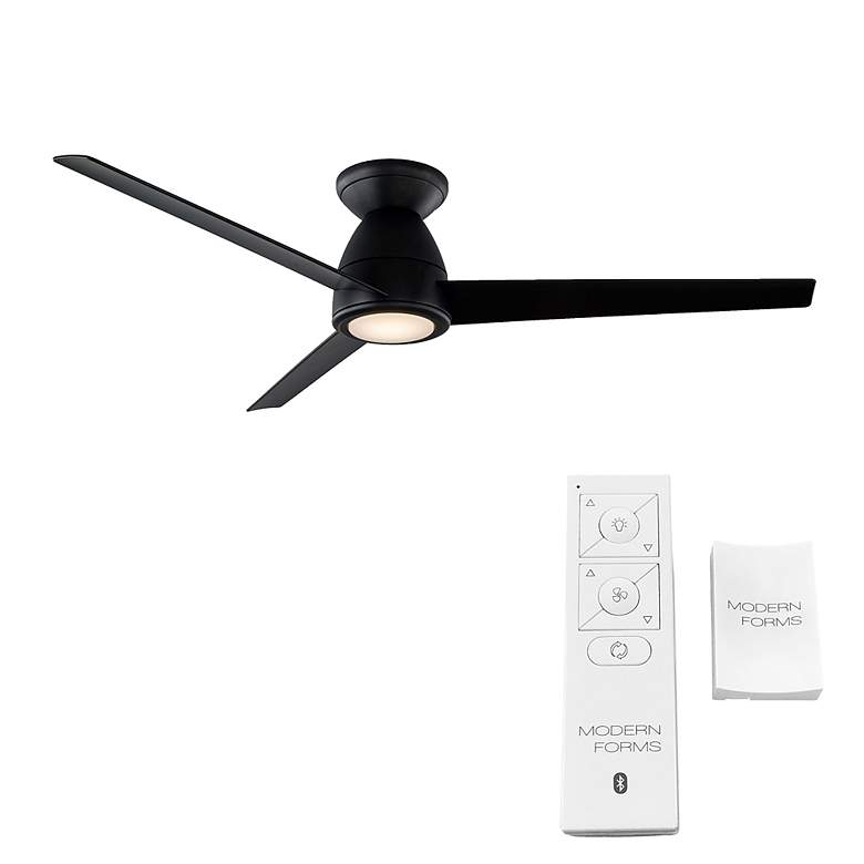 Image 3 52" Modern Forms Tip Top Matte Black LED 2700K Smart Ceiling Fan more views