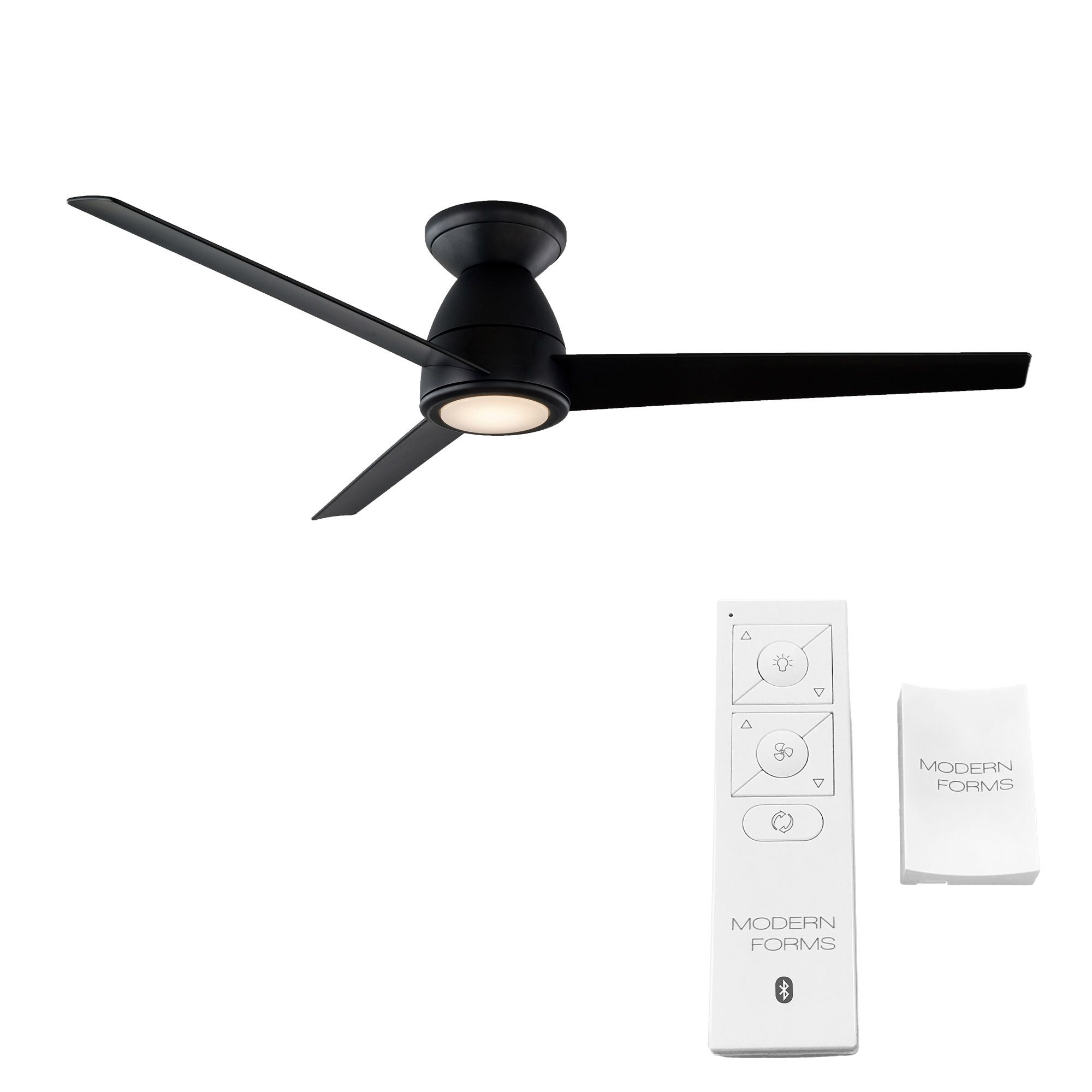 Image 3 52" Modern Forms Tip Top Matte Black LED Smart Ceiling Fan - Made to O more views