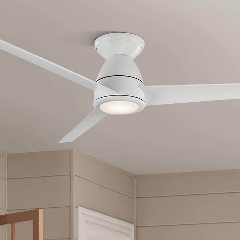 Image 1 52" Modern Forms Tip Top Matte White LED Smart Ceiling Fan