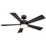 52" Modern Forms Wynd 2700K LED Wet Rated Bronze Smart Ceiling Fan