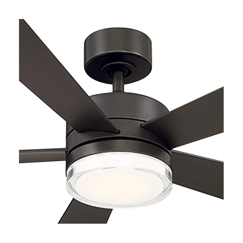 Image 2 52 inch Modern Forms Wynd 2700K LED Wet Rated Bronze Smart Ceiling Fan more views
