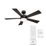 52" Modern Forms Wynd 2700K LED Wet Rated Bronze Smart Ceiling Fan