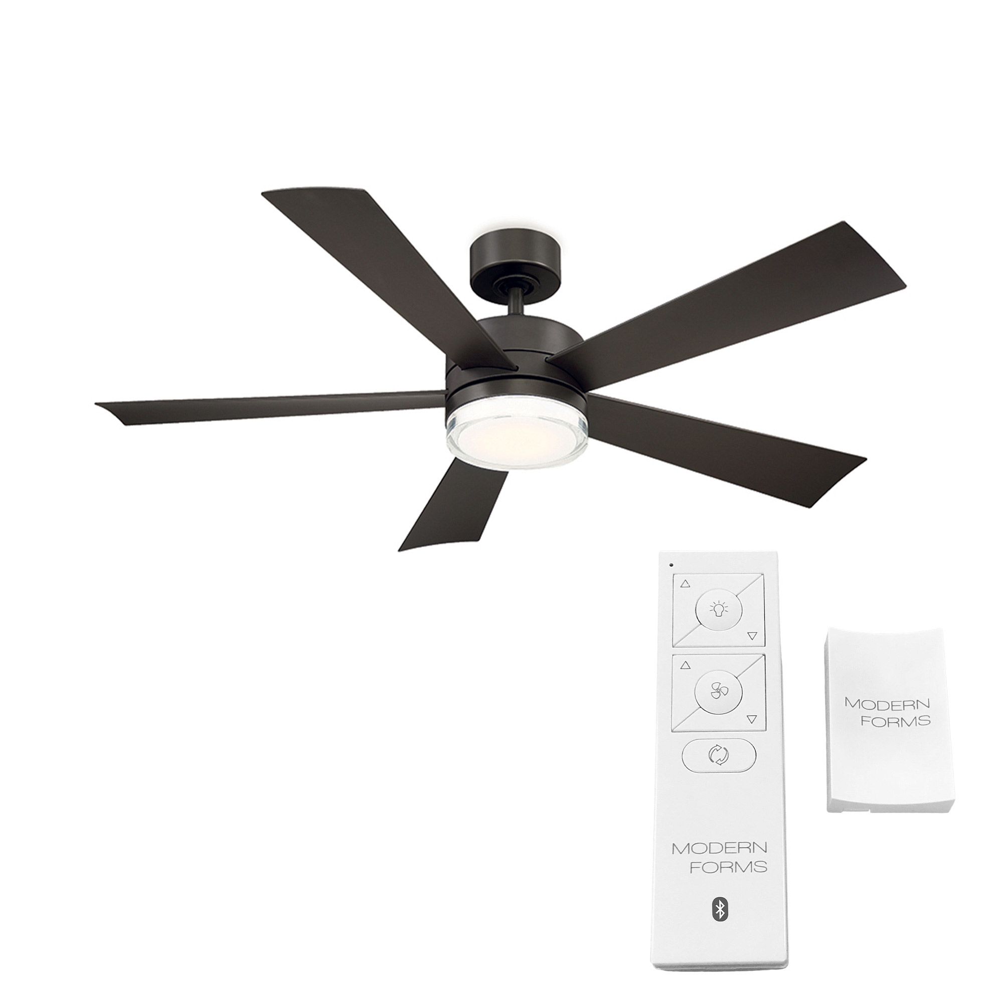 52" Modern Forms Wynd Bronze 3500K LED Smart Ceiling Fan