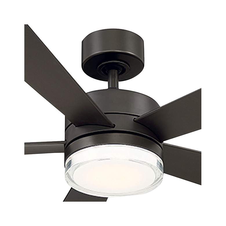 Image 3 52" Modern Forms Wynd Bronze Wet Location 3500K LED Smart Ceiling Fan more views