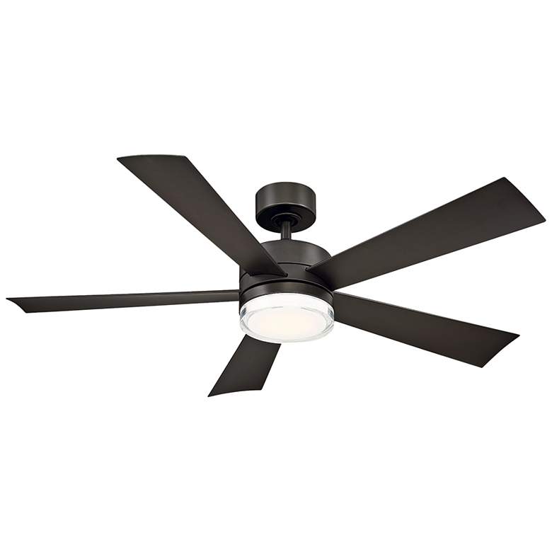 Image 2 52 inch Modern Forms Wynd Bronze Wet Location LED Smart Ceiling Fan