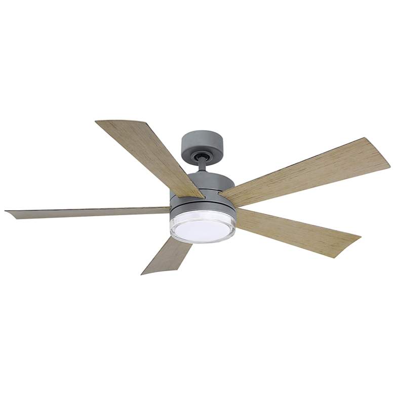 52&quot; Modern Forms Wynd Graphite 2700K LED Smart Ceiling Fan