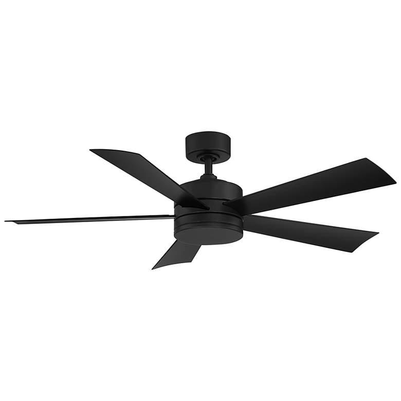 Image 3 52 inch Modern Forms Wynd Matte Black 2700K LED Smart Ceiling Fan more views