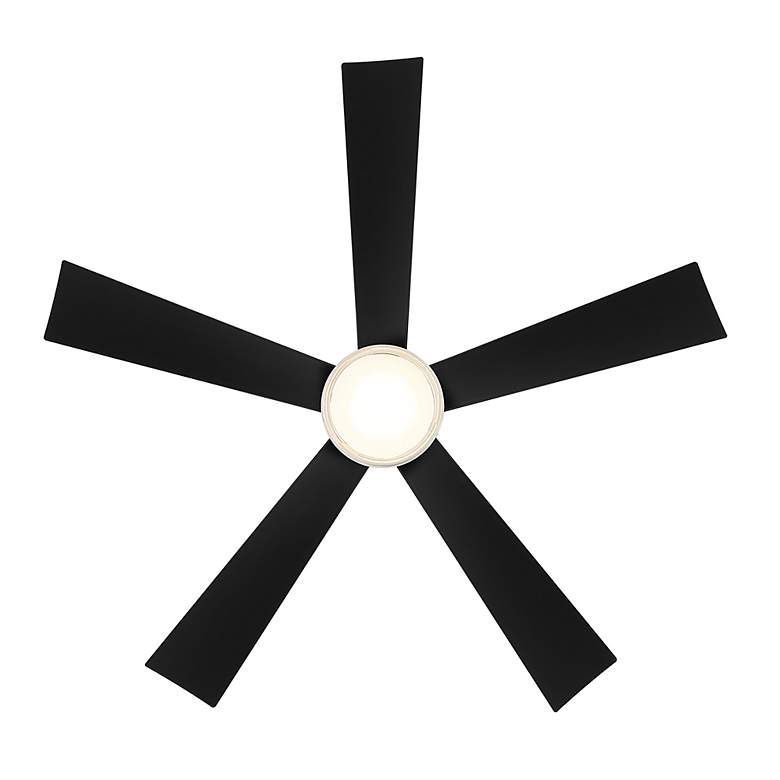 Image 5 52" Modern Forms Wynd Matte Black 2700K LED Smart Ceiling Fan more views