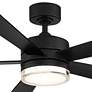 52" Modern Forms Wynd Matte Black 3500K LED Smart Ceiling Fan