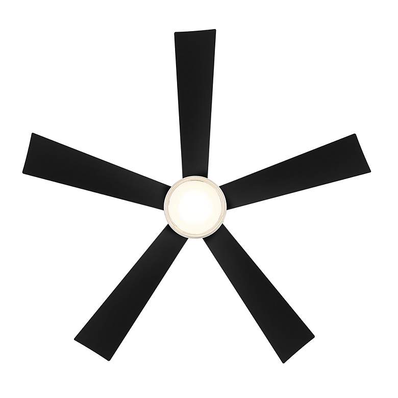 Image 5 52" Modern Forms Wynd Matte Black LED Smart Ceiling Fan more views